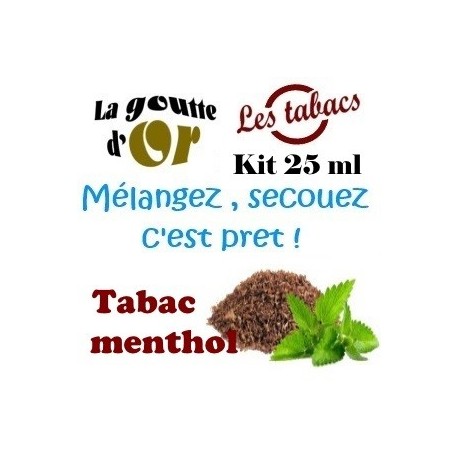 TABAC MENTHOL - KIT 25 ML