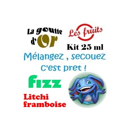 FIZZ LITCHI FRAMBOISE - KIT 25 ML