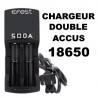 CHARGEUR ACCUS 18650